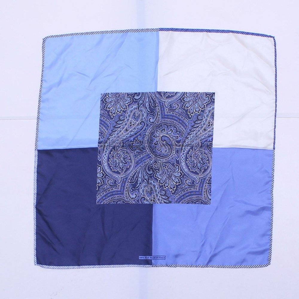 NEW Nordstrom Men's Five Panel Silk Pocket Square - Picture 4 of 6